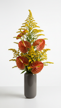 Goldenrod and anthurium designer mix