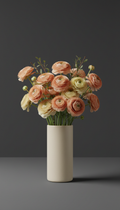 Dawn peach ranunculus minimalist bunch